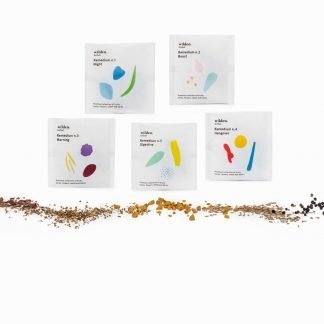 Herbal organic tea in single sustainable design package